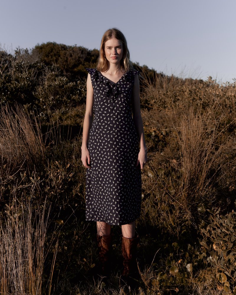 Maisie in Navy Sprig