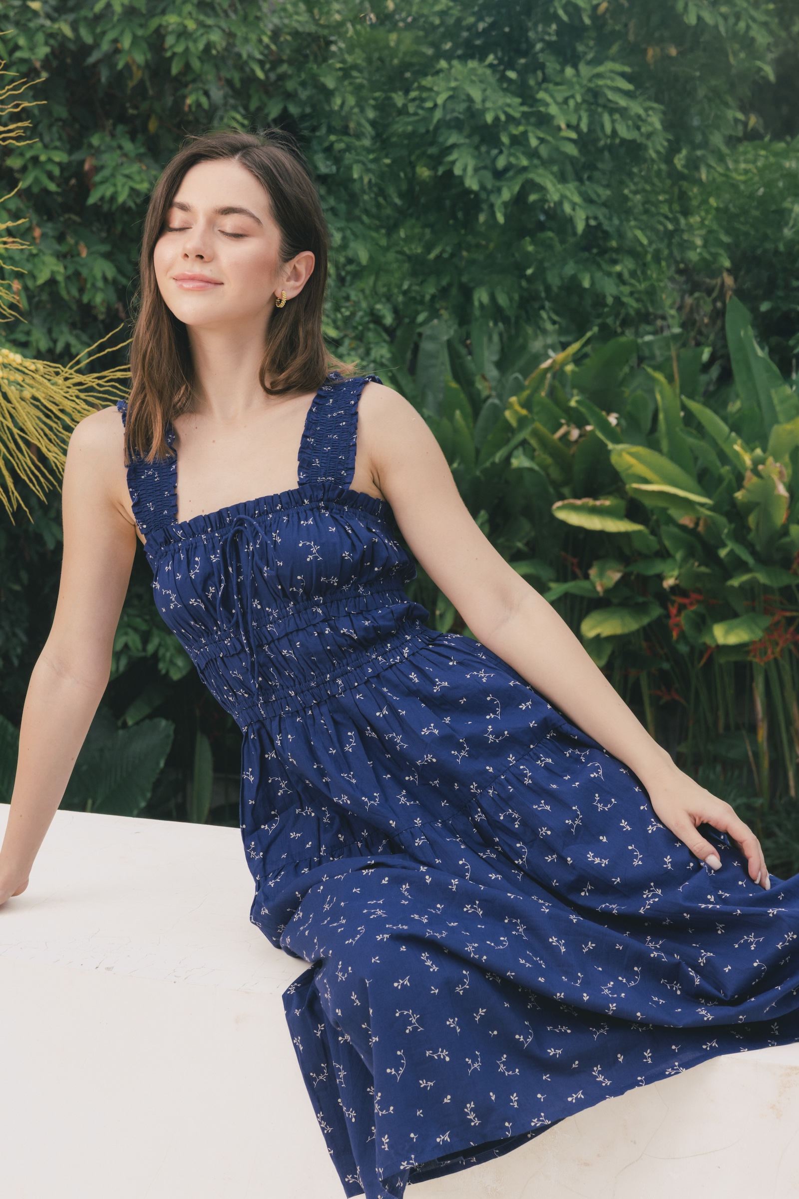 Elodie in Moonlit Field