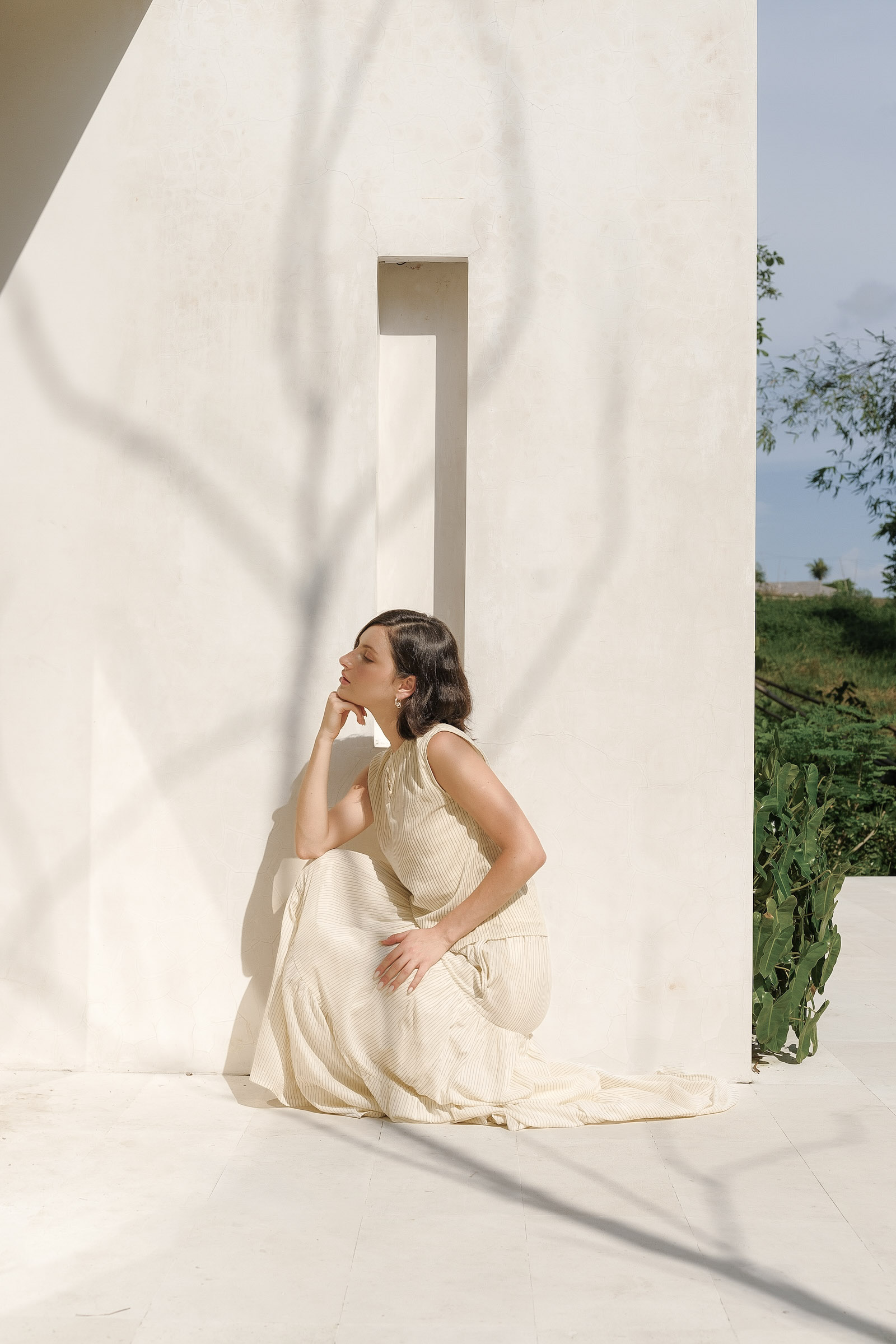 Elowen Top in Ash Stripes